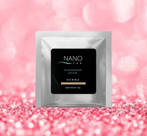 Хна для бровей светло-коричневая Nano Tap в саше, 5 гр.