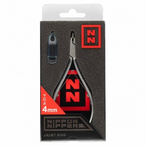 Nippon Nippers Кусачки для кутикулы двойная пружина лезвие 4 мм. N-01-4