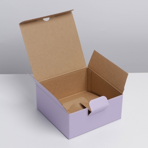 Коробка складная «Лавандовая», 15 х 15 х 7 см