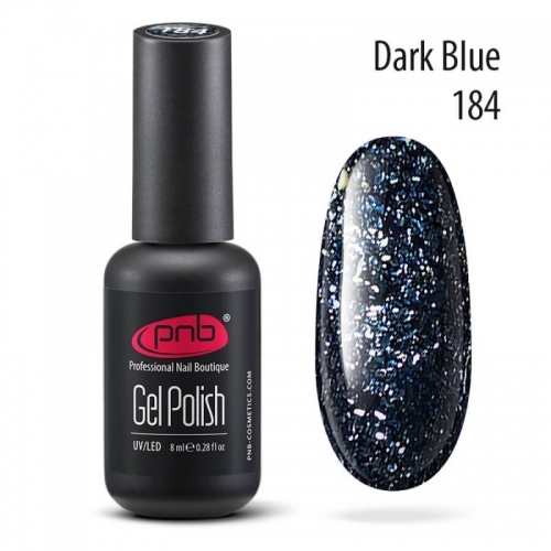 Гель-лак PNB Star Way, Dark Blue 184, 8 мл