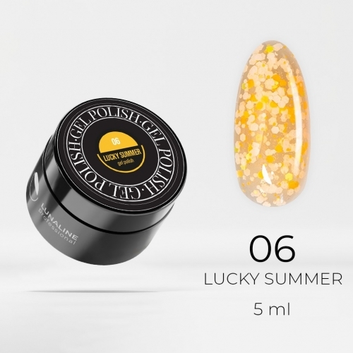 Гель-лак Lucky Summer 06 LunaLine, 5 гр.