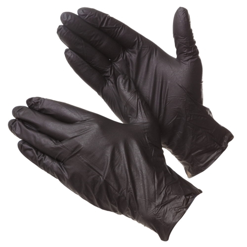 Перчатки нитриловые Deltagrip черные XL, 100 шт.