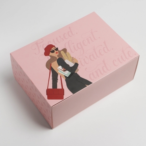 Коробка складная «GIRL», 25 × 18 × 10 см