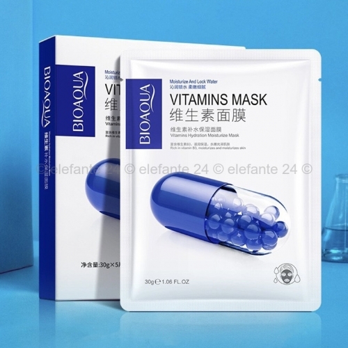 Тканевая маска для лица Moisturize Vitamins Mask Bioaqua