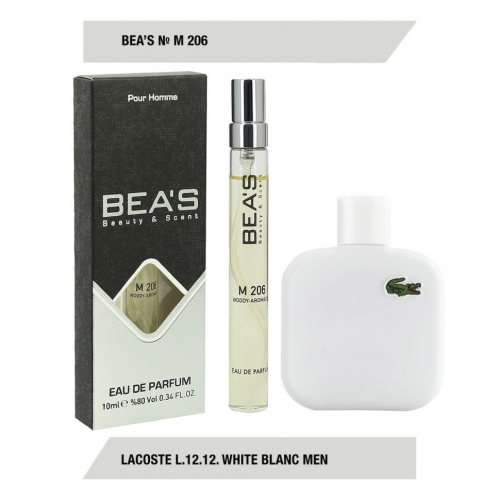 Компактный парфюм мужской Beas Lacoste L.12.12. White Blanc for men, 10 ml арт. M 206