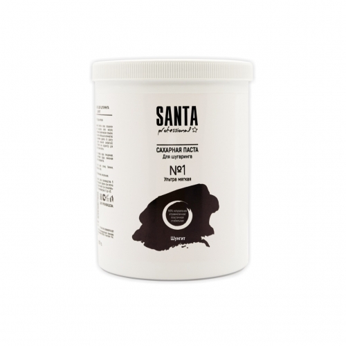Сахарная паста ультрамягкая шунгит Santa Professional, 1600 гр.