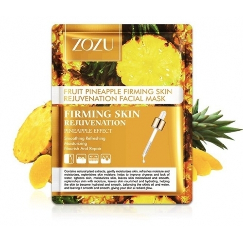 Тканевая маска с экстрактом ананаса Fruit Pineapple Firming Skin Rejuvenation Facial Mask Zozu